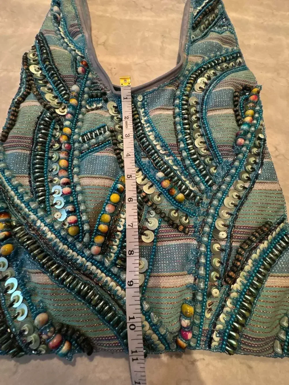 Beaded Crossbody Handbag – Boho Chic Purse with Vibrant Color Pop, Multicolor